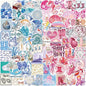 Aesthetic Downtown Girls Stickers Pack Trendy Y2K Stickers(50)