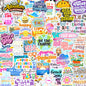 300PCS Affirmation Stickers by Puraesla - Holographic Motivational Sticker Pack, Positive Journal Encouraging Shiny Quotes for Kids, Teachers, Classroom, Waterproof Scrapbook Supplies