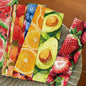 30pcs Colorful Fruit Bookmark Book Decoration Cards Reading Marking Cards Fresh Fruit Hand Account Small Cards