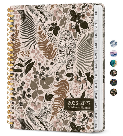 Planner 2026-2027, Jul 2026-Jun 2027 Academic Monthly & Weekly Planner