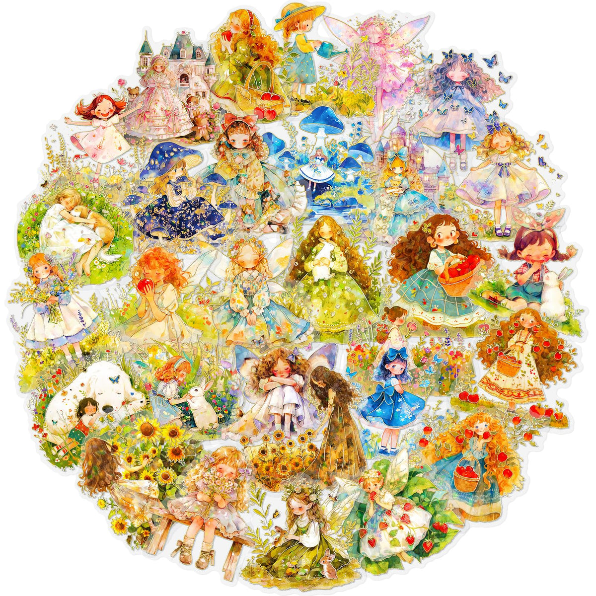 160Pcs Natural Flower Stickers for Scrapbooking,Self-Adhesive Transparent Flower Stickers Scrapbook Supplies Journaling Supplies for Adult Card Making Letters DIY Water Bottle Cards Decoration