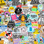 200 Pcs Funny Stickers for Adults (Dirty) by Puraesla - Meme Water Bottles Sticker Pack Waterproof Cool Accesory for Laptop, Hard Hats, Sarcastic, Scrapbooking Decals