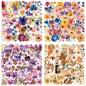 Transparent Flora Scrapbook Stickers Aesthetic Flowers Stickers(50)
