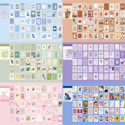 12 Sets 600 Sheets Washi Stickers for Journaling, Boho, Abstract, Vintage Scrapbook Sticker Set for Bullet Journal Art Diary Card Craft Gifts Planner Notebook