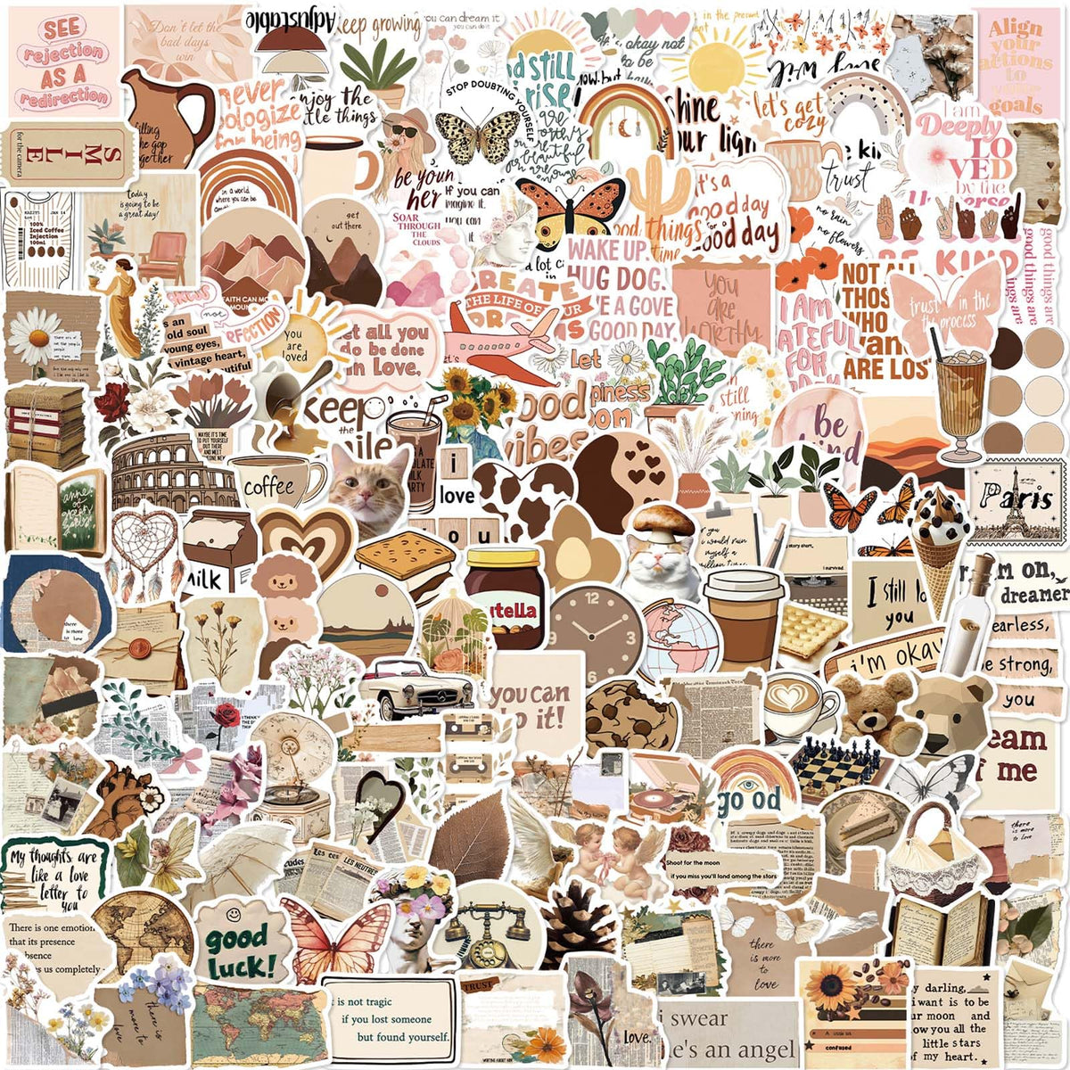 Aesthetic Downtown Girls Stickers Pack Trendy Y2K Stickers(50)