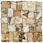PRSTINCOL Vintage Journaling Stickers,Scrapbook Supplies for Planners,100Pcs Junk Journal Supplies with Antique Map Prints, Distressed Edges for Teenagers Adults