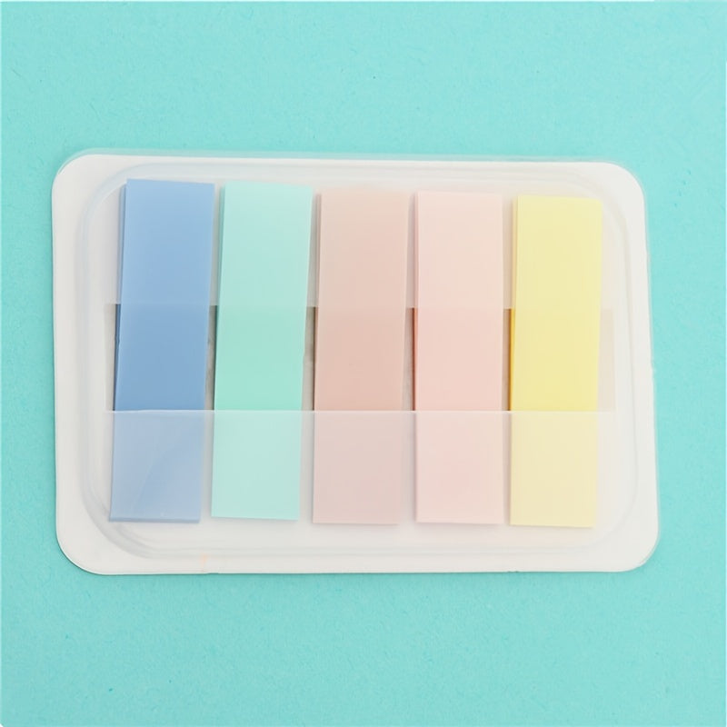 100pcs Portable And Practical Stickers - Creative Instruction Markers For Students, Index And Note Stickers, Small Strip Plastic Bookmark Stickers
