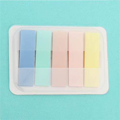 100pcs Portable And Practical Stickers - Creative Instruction Markers For Students, Index And Note Stickers, Small Strip Plastic Bookmark Stickers