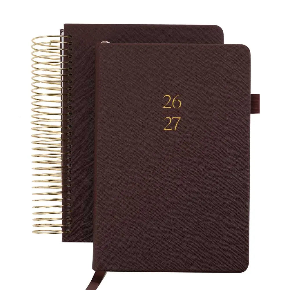 2026-27 Monthly & Weekly Planner Illustrated Pre-Made Bullet Journal August-July for Organized Planning