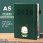 Sanrio 2026 Planner Notebook - 400-Page A5 Size with Full Year Calendar, Monthly/Weekly/Daily Scheduling, Elastic Closure & Sanrio Character Designs (Cute Anime Styles) for Bullet Journaling, Planners for s - 2026 Planner Gift Idea