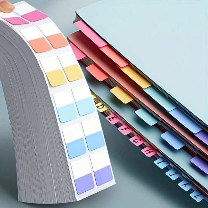 240pcs Quick & Suitable for Page Markers, Reusable Writable Plastic Index Tabs with Numbered/Alpha-Beta for Binder Dividers, File Organizers, Office Supplies - Page Markers for Page Numbering & Document Labeling