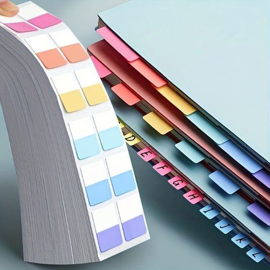 240pcs Quick & Suitable for Page Markers, Reusable Writable Plastic Index Tabs with Numbered/Alpha-Beta for Binder Dividers, File Organizers, Office Supplies - Page Markers for Page Numbering & Document Labeling