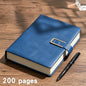 [Back to School Must-Have]A5 Premium PU Leather Hardcover Notebook with Buckle Closure, 200 Thick Pages Business Journal, Professional Writing Diary for School, Office, Meetings & Travel