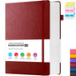 A4 Lined Journal Notebook, 320 Pages Large College Ruled Notebook, Hardcover Faux Leather Notebook with 100Gsm Thick Pages for Writing Women, Professional Business Notebook, 8.5 X 11In, Back to School