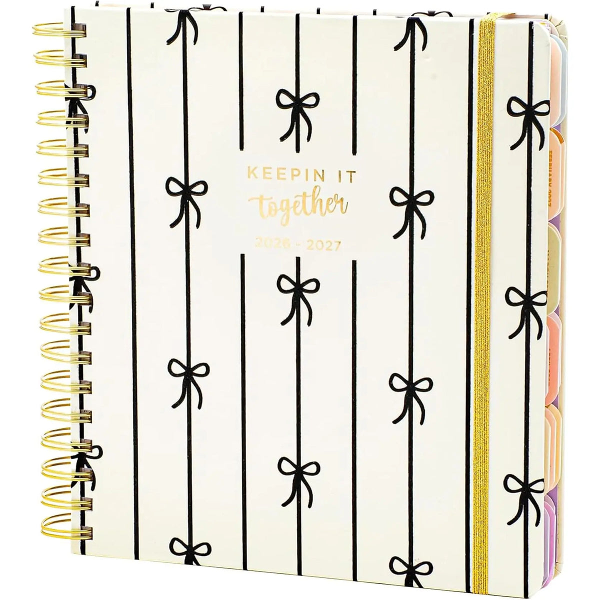 18 Month Hard Cover Planners/Calendars 10" x 10", January 2026 - June 2027 - Daily, Weekly & Monthly Organizer with Pens, Stickers, and a Sturdy Cover - Blessed