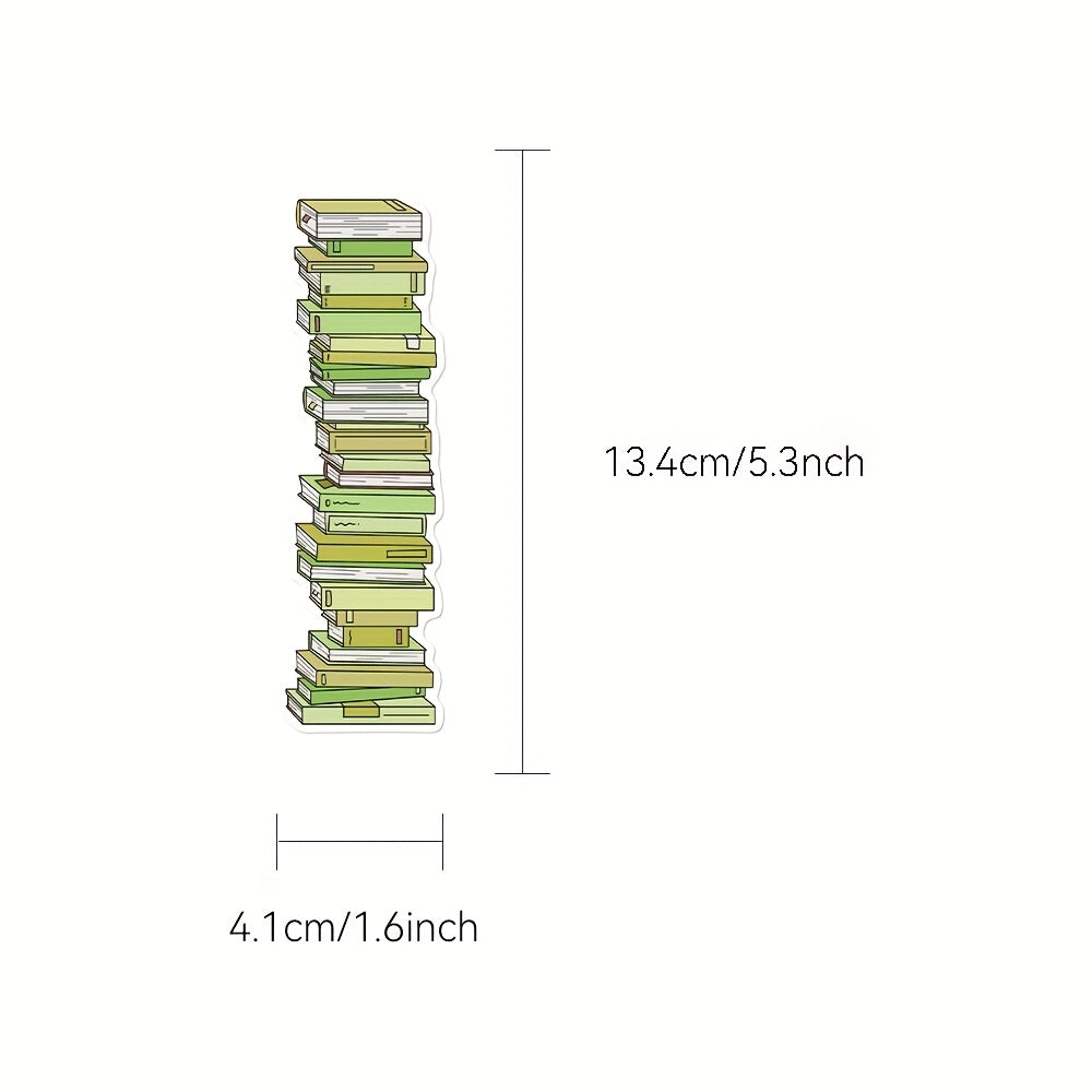 30pcs Book Tracker Bookmarks Decorative Handbook Books Reading Labeling Cards Gift Message Cards