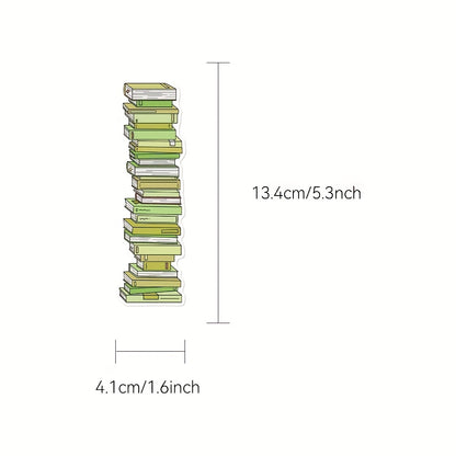 30pcs Book Tracker Bookmarks Decorative Handbook Books Reading Labeling Cards Gift Message Cards