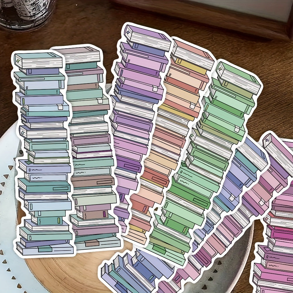 30pcs Book Tracker Bookmarks Decorative Handbook Books Reading Labeling Cards Gift Message Cards