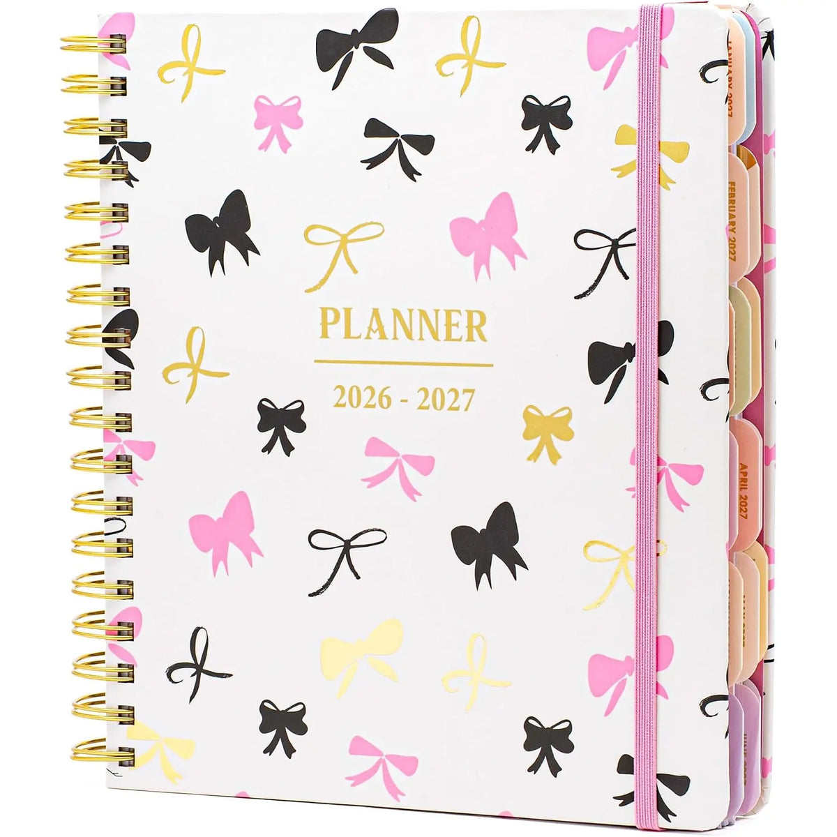 18 Month Hard Cover Planners/Calendars 10" x 10", January 2026 - June 2027 - Daily, Weekly & Monthly Organizer with Pens, Stickers, and a Sturdy Cover - Blessed