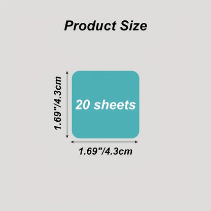 100 Sheets Transparent Sticky Notes, 5 Packs Random Color PET Self-Adhesive Memo Pad, Translucent Notes for Reading Highlighting, Book Annotation, Office School Supplies