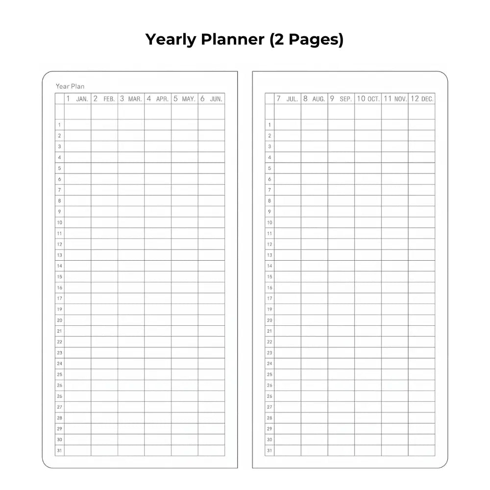 Weeks Planner Notebook – 144 Pages, Hardcover Slim Weekly Planner, Monthly & Weekly Layout, Pocket Planner, 100 GSM Paper