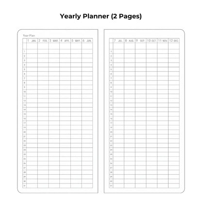 Weeks Planner Notebook – 144 Pages, Hardcover Slim Weekly Planner, Monthly & Weekly Layout, Pocket Planner, 100 GSM Paper