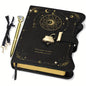 Journal with Pen Lock Key, Creative Gift Is Suitable for Men And Women, 360-page Ladies B6 Replaceable Inner Core Notebook-perfect Writing Record Secret Hand Account, Starry Sky Moon Design