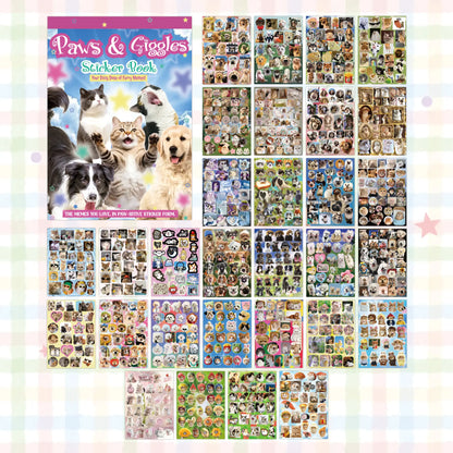 3 Styles Cute Pet Sticker Book – 30 Sheets, 800 Pcs Stickers per Style, Cat & Dog Aesthetic Stickers for Scrapbooking, Journaling, DIY Crafts, Kawaii Planner Stickers & Pet Lover Gifts #DealsforYouDays
