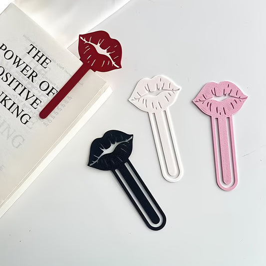 1/2/4pcs Lip Bookmarks, Fun Bookmarks, Suitable for Teachers, Students And Book Lovers, for School, Office And Home Supplies, Valentine'S Day Decoration, Small Gift for Friends (Random Color)