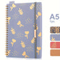 1pc/4pcs, A5/A6, 160Pages, Coil Spiral Notebook, PP Study Planner, Multi-Color Journal, Budget Book, Stationery, Teacher Supplies, Office Supplies, Back to School