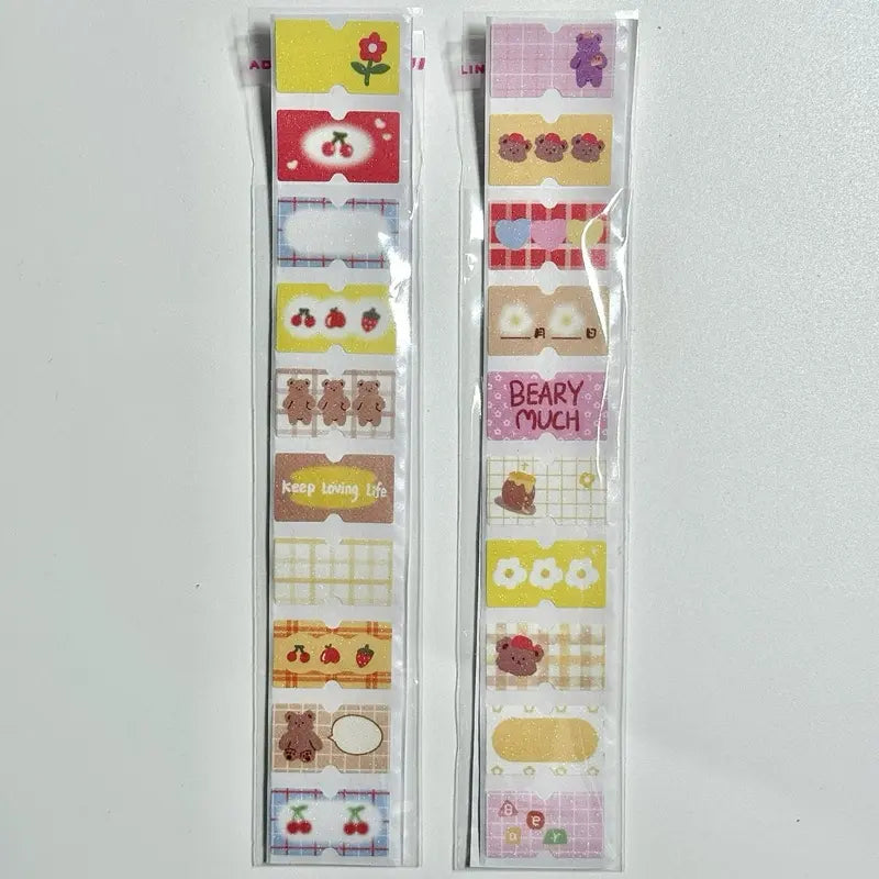 Kawaii Planner Stickers Index Stickers Bookmarks Index Tabs Labeling Tabs Sample Pack