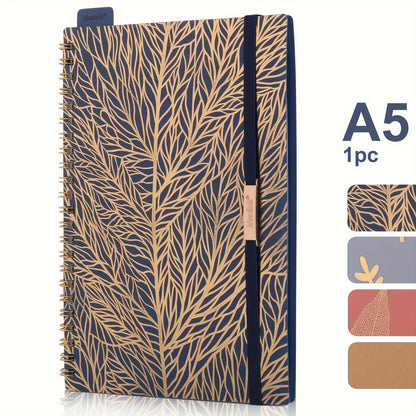 1pc/4pcs, A5/A6, 160Pages, Coil Spiral Notebook, PP Study Planner, Multi-Color Journal, Budget Book, Stationery, Teacher Supplies, Office Supplies, Back to School