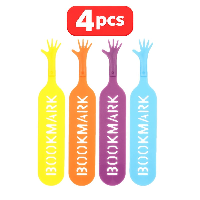 4pcs/20pcs Creative Finger Help Me Novelty Bookmark, Funny Books Mark for Pages, School Stationery Supplies