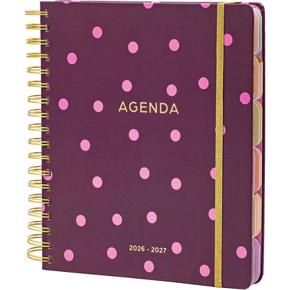18 Month Hard Cover Planners/Calendars 10" x 10", January 2026 - June 2027 - Daily, Weekly & Monthly Organizer with Pens, Stickers, and a Sturdy Cover - Blessed
