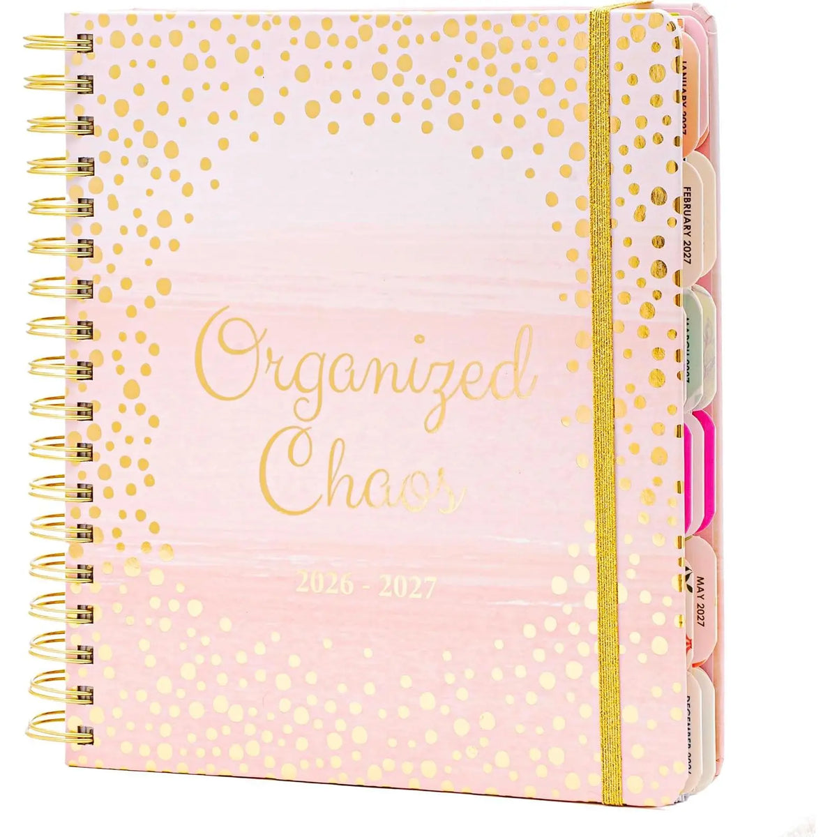 18 Month Hard Cover Planners/Calendars 10" x 10", January 2026 - June 2027 - Daily, Weekly & Monthly Organizer with Pens, Stickers, and a Sturdy Cover - Blessed