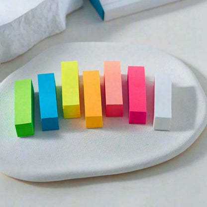 680pcs Sheets of Mini Colorful Sticky Note Index Strips. Self-Adhesive Page Marking Strips. Office Document Page Marking Stickers