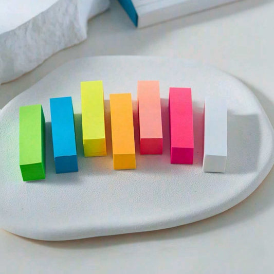680pcs Sheets of Mini Colorful Sticky Note Index Strips. Self-Adhesive Page Marking Strips. Office Document Page Marking Stickers