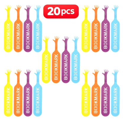 4pcs/20pcs Creative Finger Help Me Novelty Bookmark, Funny Books Mark for Pages, School Stationery Supplies