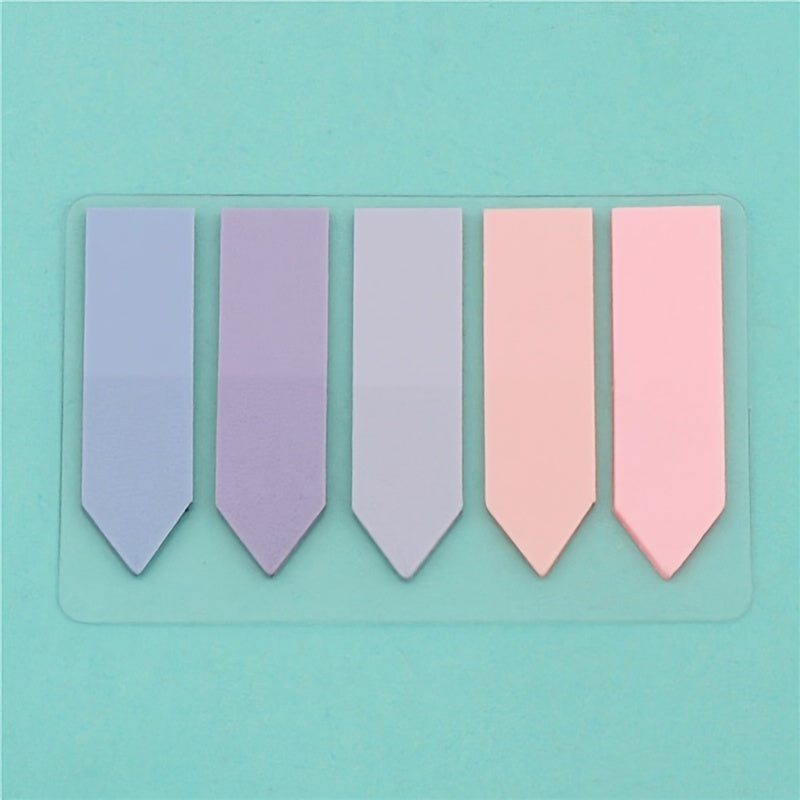 100pcs Portable And Practical Stickers - Creative Instruction Markers For Students, Index And Note Stickers, Small Strip Plastic Bookmark Stickers
