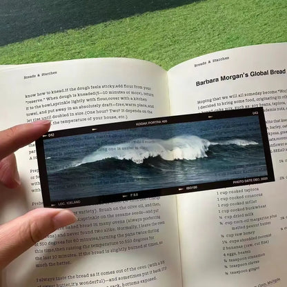 3Pcs Ocean Scenery Semi-transparent Acrylic Bookmarks, Blue Sea Boat Silhouette Clear Page Markers, Aesthetic Reading Book Accessories for Book Lovers, Journal Decor & Gifts