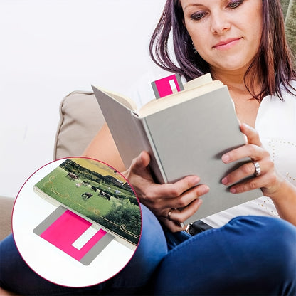 2/4pcs Colorful Reading Guide Strips | Line Trackers to Improve Reading Comprehension, Transparent, Durable Bookmark Accessories for Books, Articles & Study Guides, Made of Polyethylene Terephthalate, Random Colors