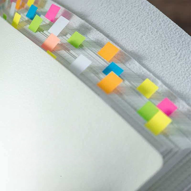 680pcs Sheets of Mini Colorful Sticky Note Index Strips. Self-Adhesive Page Marking Strips. Office Document Page Marking Stickers