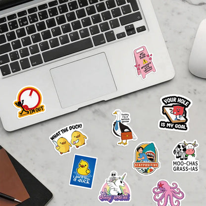130pcs Funny Stickers for Adults,and 150Pcs blue collar building stickers  Prank Meme (Dirty) Hilarious Sticker Pack for Laptop, Hard Hat, Work, Water Bottles, Computers, Vinyl Waterproof Decals (130)