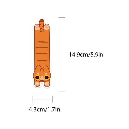 30/60pcs Cat and Dog Bookmarks, Simple and Artistic English Decorative Book Clips for Students' Book Reading Stationery and Record Keeping