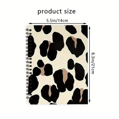 Set of 5 Premium Spiral Notebooks, Ideal for Everyday Office Tasks, Measuring 5.5 X 8.3 Inches, Featuring 50 Pages And a Stylish Animal-Themed Cover, Perfect for Any Occasion
